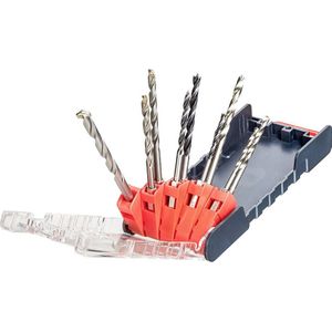 kwb PowerBox Combiboorset – boorset, 9-delig voor metaal, steen, hout, incl. zeskantige schachtopname