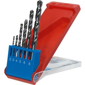 kwb Silver Star HSS-G Metaalborenset, 6-delig, voor alle gangbare boormachines
