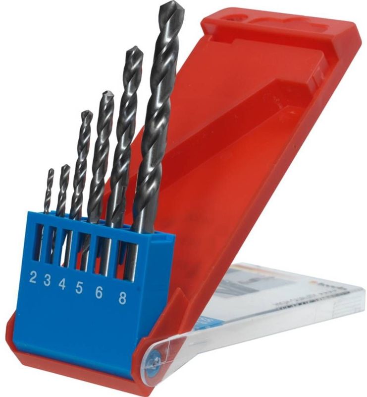 kwb Silver Star HSS-G Metaalborenset, 6-delig, voor alle gangbare boormachines