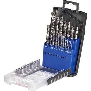 kwb Silver Star HSS-G Metaalboorset, 19-delige boorset voor alle gangbare boormachines