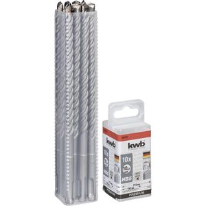 KWB Hamerboor Ø 10 mm - 215 / 150 - SDS Plus - Premium - Koker 10 stuks