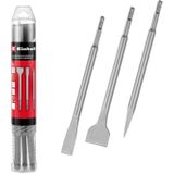 Beitelset - 3-Delig - 40Cr Staal - Spitse Beitel - Platte Beitel - Spadebeitel