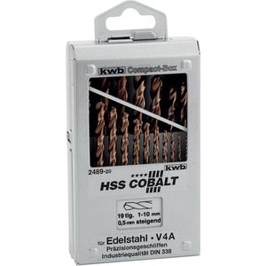 KWB KOBALT HSS-CO-spiraalborenset | 19-delig - 248920 248920