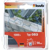 KWB - Nieten type 053/353 - Staaldraad - 14 mm - 1000 st.