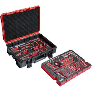 kwb gereedschapskoffer / gereedschapsset, 80-delig, compatibel met Einhell E-Case, robuust en hoogwaardig, ideaal voor huishouden of garage, gevoerd met gereedschapsinzetstukken en schuim in het deksel