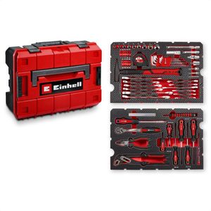 Einhell E-CASE Gereedschapskoffer (gevuld) 80-delig (b x h x d) 44.4 x 32.9 x 13.1 cm