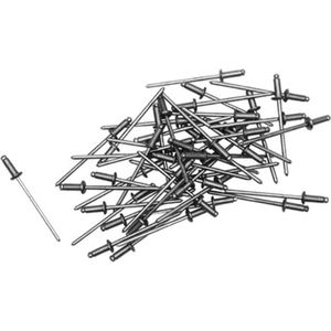 kwb Blind klinknagels/popnagels Ø 3,2 mm, lengte 12 mm, van aluminium, met gegalvaniseerde pen, voor standaard blindklinknagels tangen