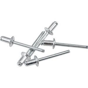 kwb Blind klinknagels/popnagels Ø 4,8 mm, lengte 16 mm, van aluminium, met gegalvaniseerde pen, voor standaard blindklinknagels tangen