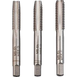 KWB - Handtappenset - Schroefdraadtappen - M8 - 3-delig