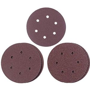 kwb by Einhell Q-STICK schijven 150 mm excenterschuurmachine accessoires (Ø150 mm, geschikt voor Einhell TC-PE 150, verschillende korrelgroottes 2xK40, 2xK80, 1xK120)
