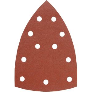 kwb - Schuurdriehoek - Geperforeerd - 100 x 147 mm - Korrel 5 x K-60, 5 x K-120, 5 x K-180 - 15 Stuks