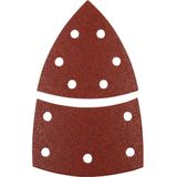 KWB Quick-Stick Schuurdriehoeke - Hout en Metaa - Edelkorun - 100x62m - 93mm Schuurpapier 5 Stuk