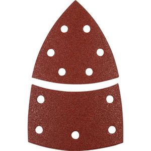 KWB Quick-Stick Schuurdriehoeke - Hout en Metaa - Edelkorun - 100x62m - 93mm Schuurpapier 5 Stuk