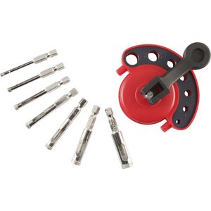 Kwb - 499900 - Diamant Gatenzaagset - 8-Delig - Rood/Zilver - Diameter 4-12 Mm