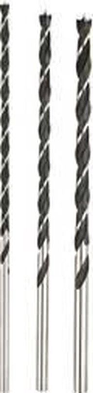 Kwb - 3-Delige Houtborenset - Chroom-Vanadiumstaal - 6 mm, 8 mm, 10 mm