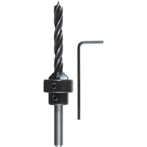 kwb Hout - opsteekverzink-depth stop/boorset 4SB, houtspiraalboor, 4 mm, afstandhouder