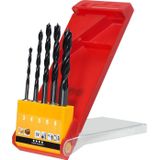 Kwb - 513900 - Hout-Spiraalboorset - Zwart - CV-Staal - 5 Stuks