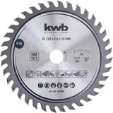 kwb 581868 Z-36 Timmermans-cirkelzaagblad, hout-/hardhout, 130 x 16 mm, tandenaantal hoog (36) precisie-zaagblad, fijn