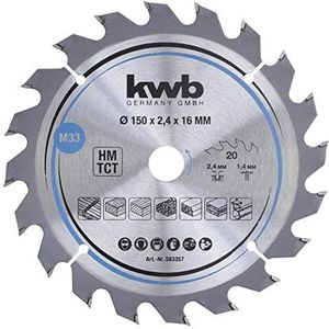 KWB Spaanplaat-Cirkelzaagbladen | voor cirkelzagen | Ø 150 x 16 mm - 583357 583357