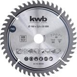 kwb 584568 Z-48 Timmermans-cirkelzaagblad, hout-/hardhout, 160 x 20 mm, tandenaantal hoog (48) precisie-zaagblad, fijn