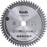 kwb 586768 Z-56 Timmermans-cirkelzaagblad, hout-/hardhout, 190 x 20 mm, tandenaantal hoog (56) precisie-zaagblad, fijn