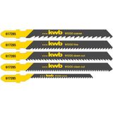 kwb - 617285 - Decoupeerzaagblad-set - Hout - 5 Stuks - HCS-Staal