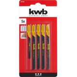 kwb - 617285 - Decoupeerzaagblad-set - Hout - 5 Stuks - HCS-Staal