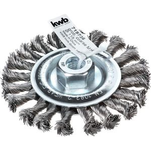 KWB AGGRESSO-FLEX ® schijfborstel voor haakse slijper - Ø 115 mm - Grof - Gevlochten HSS staaldraad - M14 - 719736