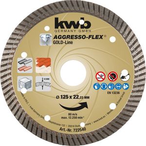 KWB AGGRESSO-FLEX® Gold-Line DIAMANT-doorslijpschijven | ø 125 mm - 722540 722540