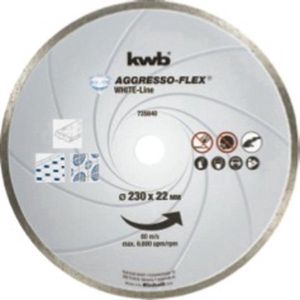 KWB AGGRESSO-FLEX® White-Line DIAMANT-doorslijpschijven | ø 230 mm - 725840 725840
