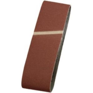 kwb 10x zeildoek schuurband 75 x 533 mm K-60 bovenkorund voor hout en metaal schuurpapier voor bandschuurmachines/schijfschuurmachine