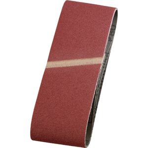 kwb 3x weefsel-schuurband, 75 x 457 mm, K-150, edel-korund, voor hout en metaal, schuurpapier voor bandschuurmachines/schuurmachines