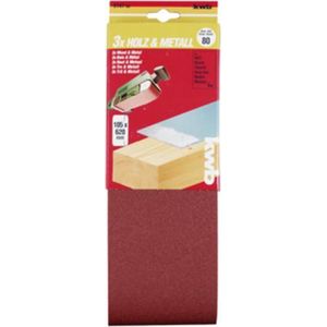 Kwb 914708 Schuurbandset Korrelgrootte 80 (l X B) 620 Mm X 105 Mm 3 Stuk(s)