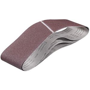 kwb by Einhell 3 schuurband 152 x 1219 mm schuuraccessoire voor tapes (hout en metaal, stille lintlus, verschillende korrels 1xK60, 1xK80, 1xK120, geschikt voor commerciële stationaire bandschuur)