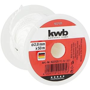 kwb 9221-25 metselaarsnoer 50 meter, 2,0 mm, wit, m x