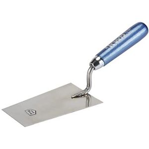 KWB Bern-poetsspel, roestvrij 140 mm, troffel, roestvrij staal, trapeziumtroffel, gladmakende troffel
