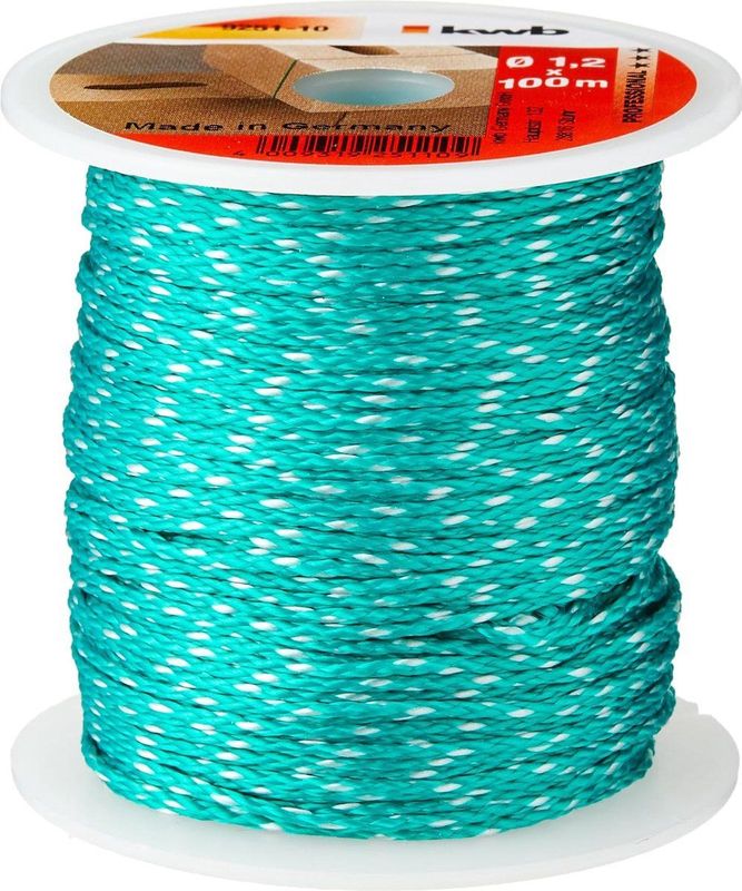 KWB Maurerschnur, 925110, 100 m, 1,2 mm, Nylon, grün