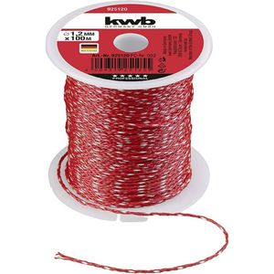 kwb 9251-20 metselaarsnoer 100 meter, 1,2 mm, rood, m x