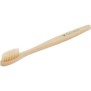 Croll & Denecke Bamboe Tandenborstel - Natuurlijke antislip – Ergonomisch handvat – Vegan – BPA-vrij