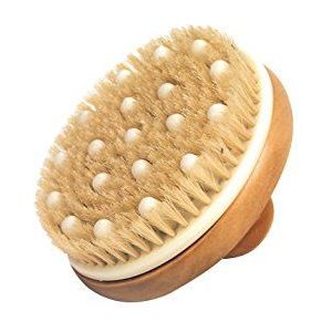 Massageborstel met noppen - Anti-cellulitisborstel - Doucheborstel - Scrubborstel - Droogborstelen