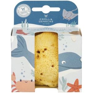 Natuurlijke Natuurlijke Babyspons - Natuurspons – Natuurlijke spons – Ecologische cadeauverpakking - ⌀ 8 cm