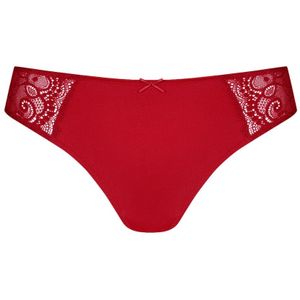 Mey - String - Robijnrood - Licht Transparant - Kant