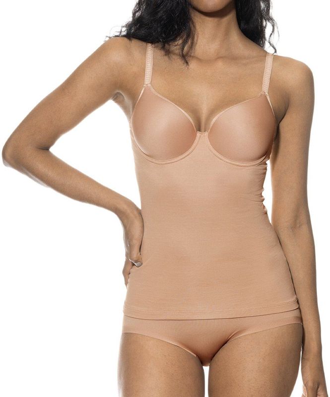 Mey - Joan - BH-hemd - Cream tan - Ademend en Superlicht - Met Beugels - Full-Cup