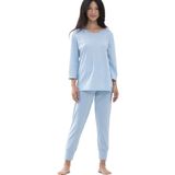 mey - Serie Emelie - 7/8-lange Pyjama - Dream Blue