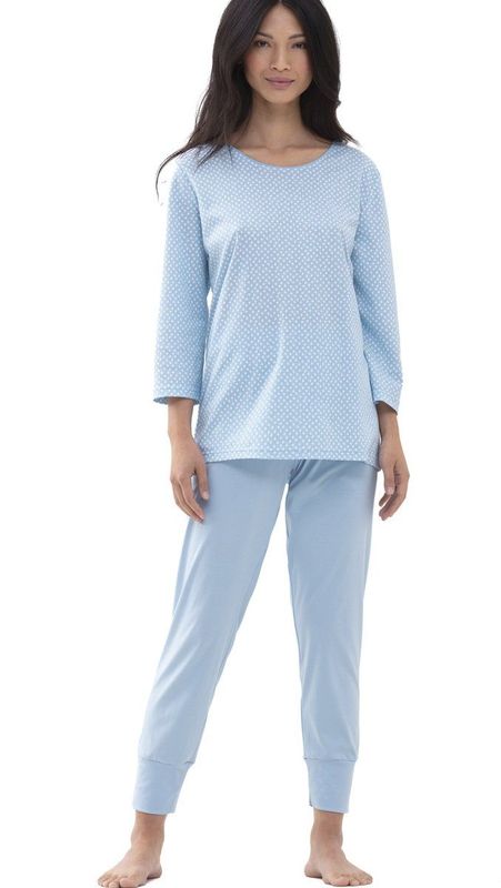 mey - Serie Emelie - 7/8-lange Pyjama - Dream Blue