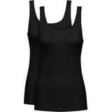 Mey - Pure Sense - Dames Hemdjes - 2-PACK - Wit - Aansluitende Pasvorm