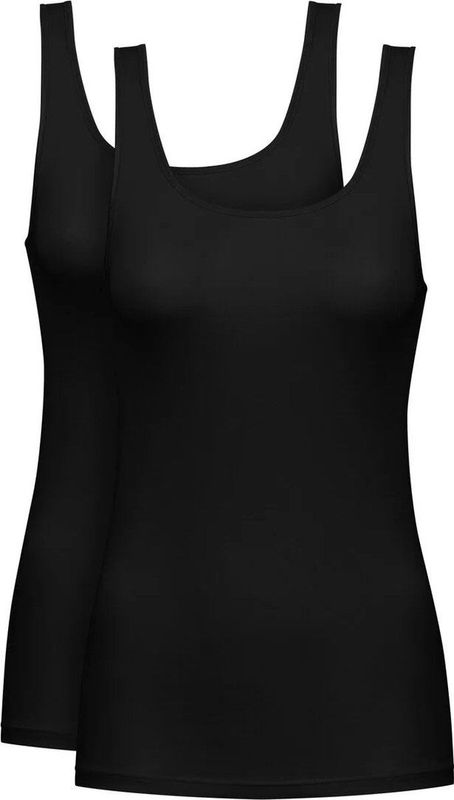 Mey - Pure Sense - Dames Hemdjes - 2-PACK - Wit - Aansluitende Pasvorm