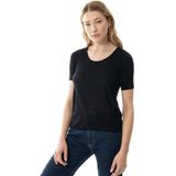 Mey - Shirt Korte Mouw - Zwart - Exquisite - Wol Zijde