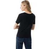 Mey - Shirt Korte Mouw - Zwart - Exquisite - Wol Zijde