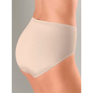 Dames taille slip - Biologisch katoenen dames onderbroek - Maxi ondergoed vrouwen  - Huidskleur